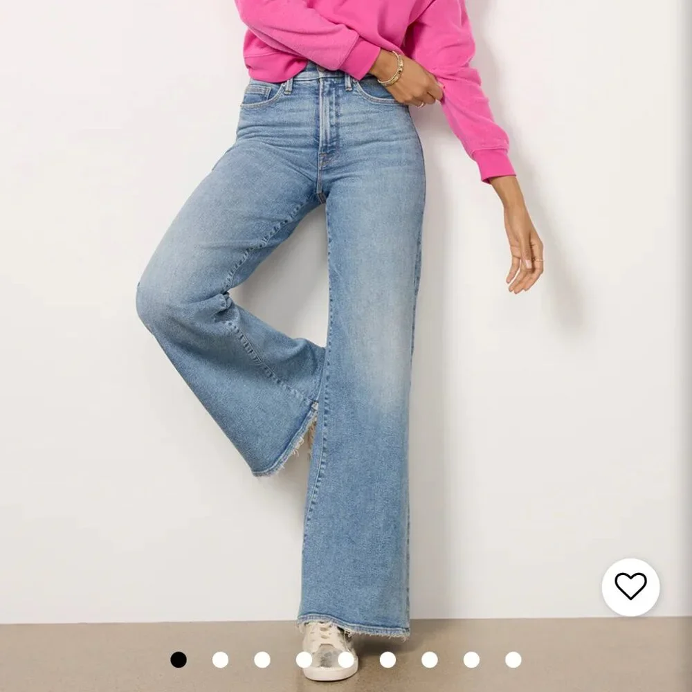 Good America Good Waist Palazzo Jeans - Picture 12 of 13